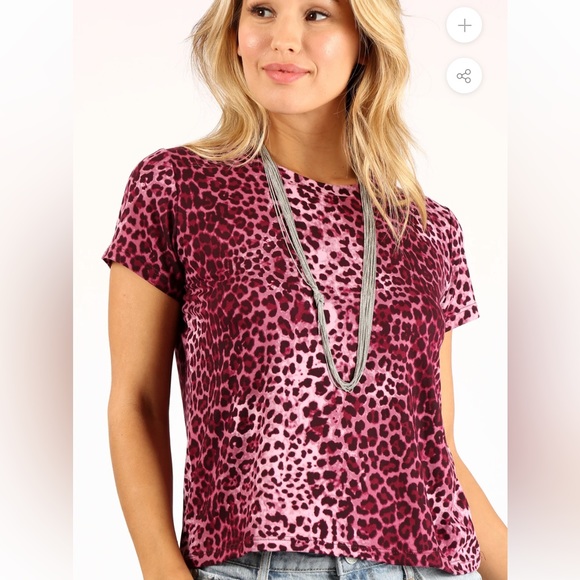 Prince Peter Collection - Cheetah Print Tee Plum - Small - Soft - Picture 6 of 6